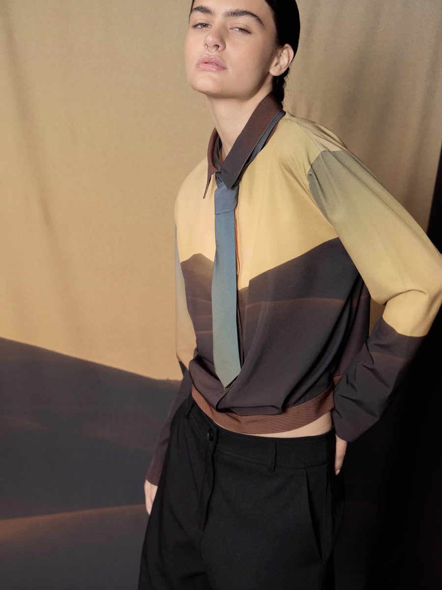 Blusa con Corbata - Sunset