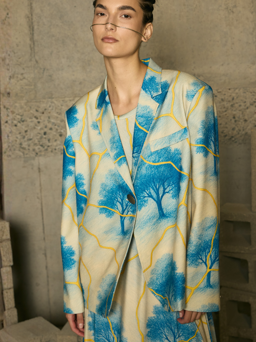 Blazer Oversized 1 Botón - Forest