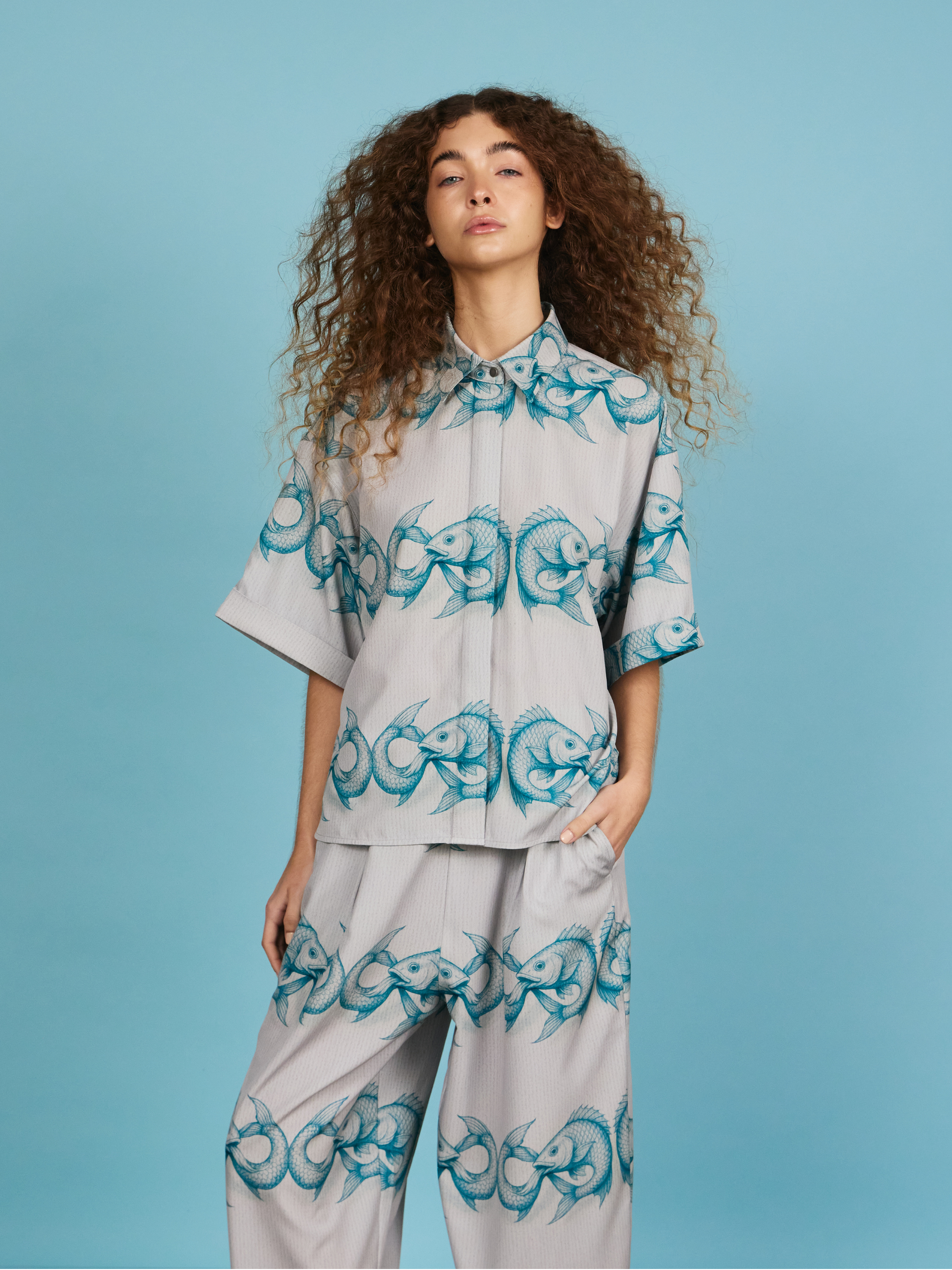 Blusa Cuadrada Manga Corta - Infinito