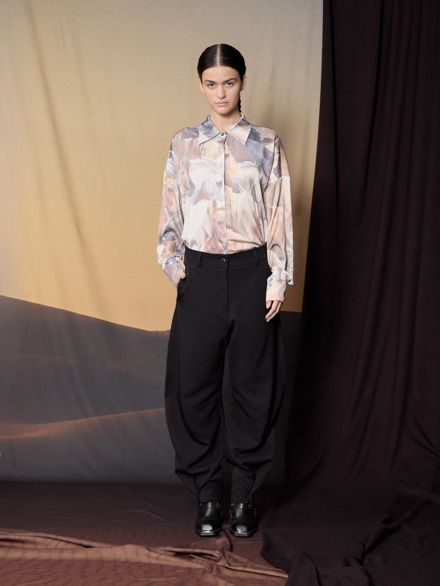 Blusa Satin - Caballos