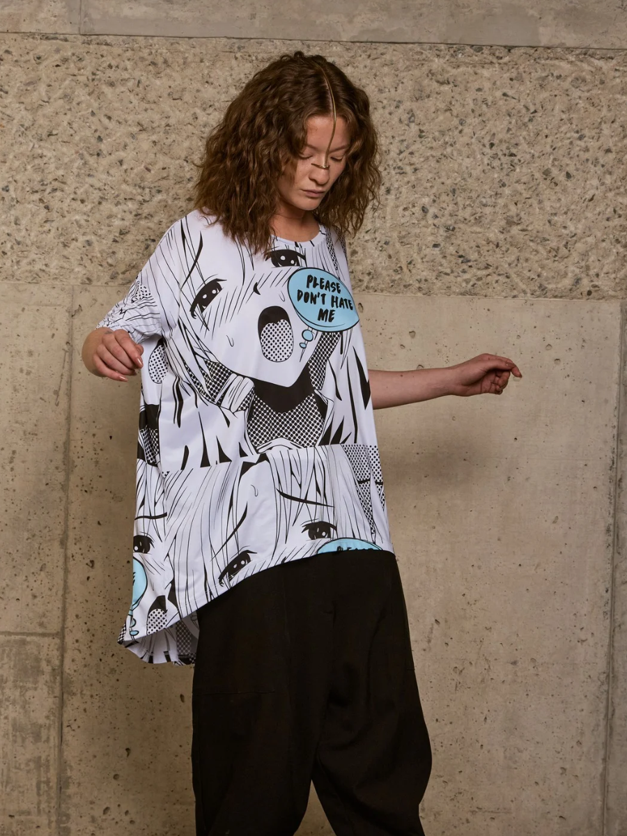 Camiseta Oversized - Personaje Manga