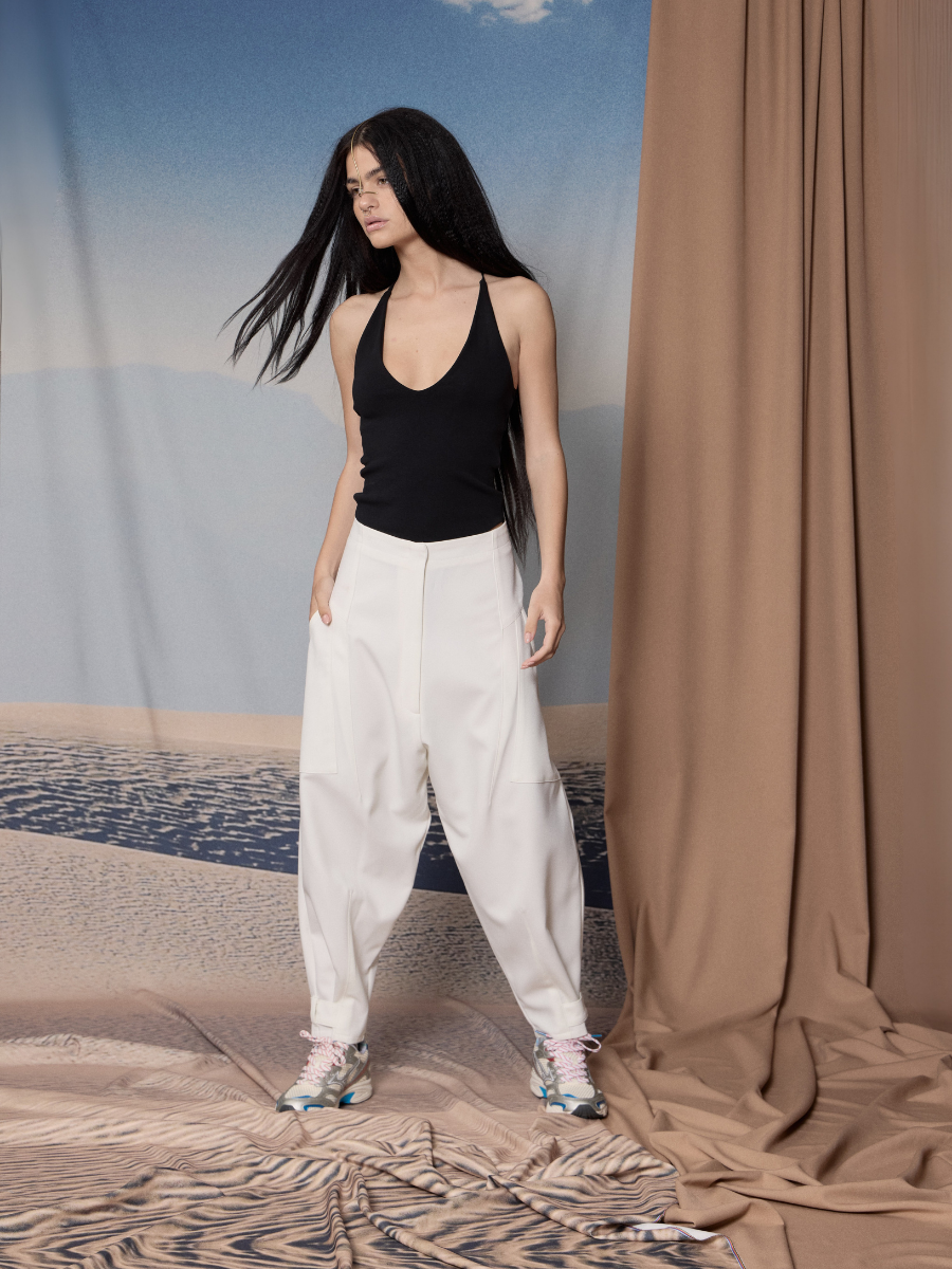Pantalón Cargo - Ivory