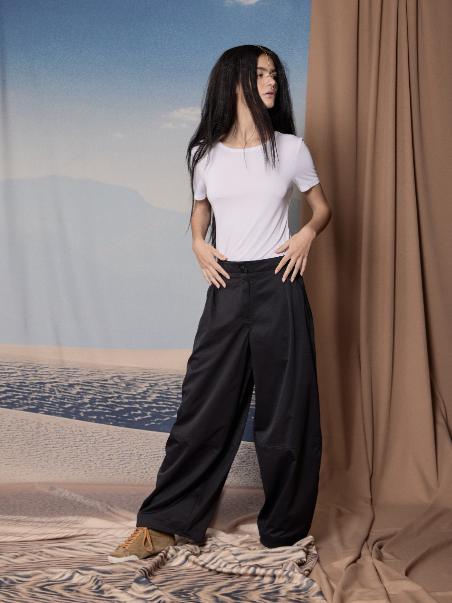 Pantalón Ancho - Negro
