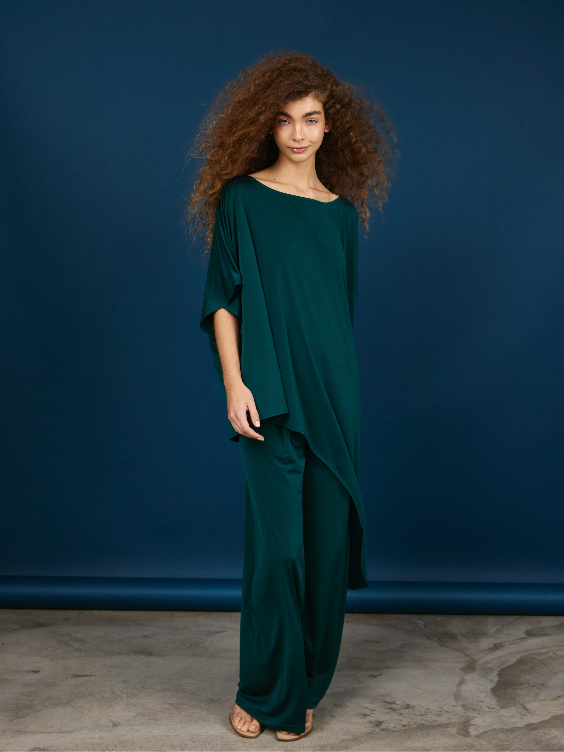 Top Asimétrico - Verde Oscuro